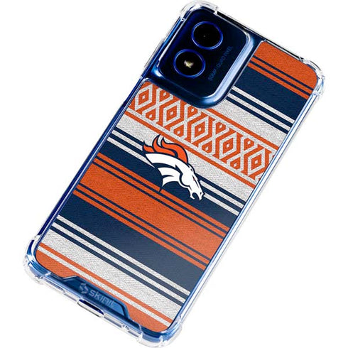 NFL Denver Broncos Trailblazer Moto G 5G (2024) Clear Case