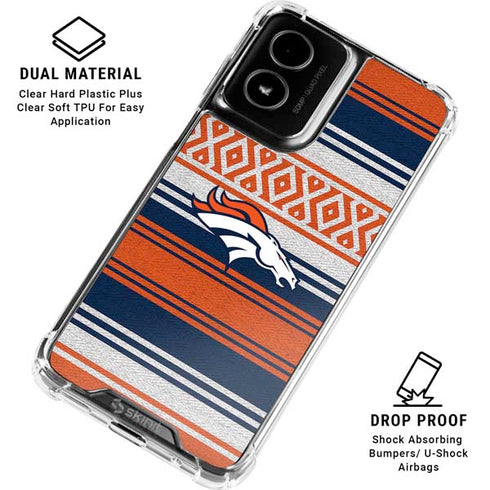 NFL Denver Broncos Trailblazer Moto G Power 5G (2024) Clear Case