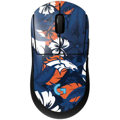 NFL Denver Broncos Tropical Print G Pro Wireless Gaming Mouse Skin