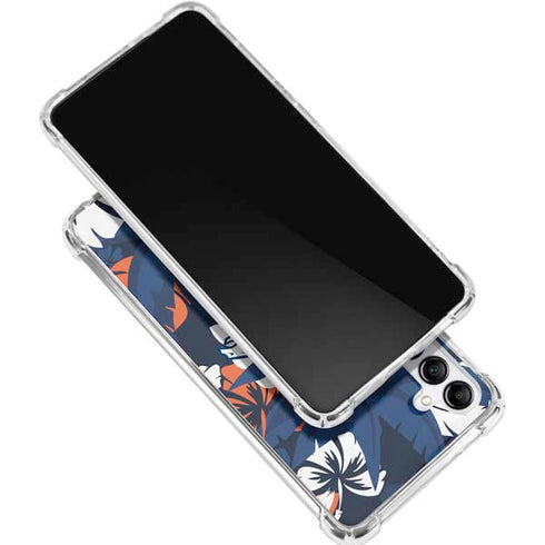 NFL Denver Broncos Tropical Print Galaxy A16 5G Clear Case