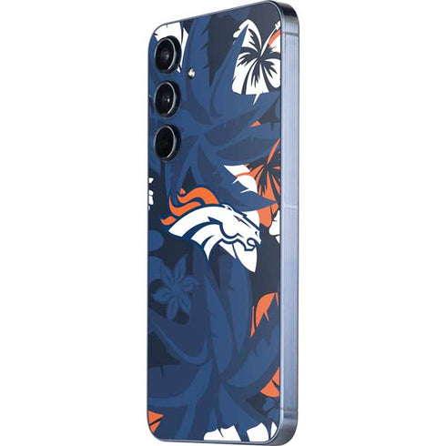 NFL Denver Broncos Tropical Print Galaxy A55 5G Skin