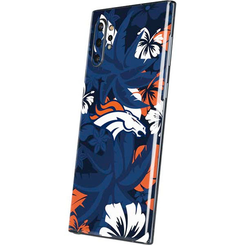 NFL Denver Broncos Tropical Print Galaxy Note 10 Plus Skin