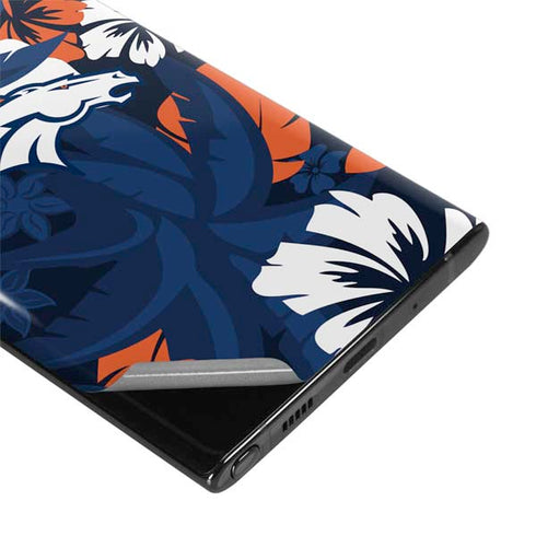 NFL Denver Broncos Tropical Print Galaxy Note 10 Plus Skin