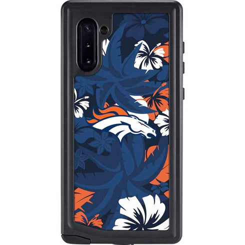 NFL Denver Broncos Tropical Print Galaxy Cases