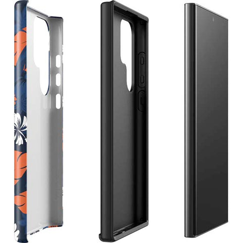 NFL Denver Broncos Tropical Print Galaxy S23 Ultra Pro Case