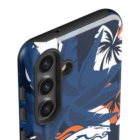 NFL Denver Broncos Tropical Print Galaxy S25 Impact Case