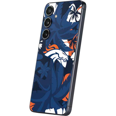 NFL Denver Broncos Tropical Print Galaxy S24 Plus Skin