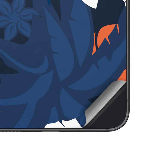 NFL Denver Broncos Tropical Print Galaxy S24 Skin