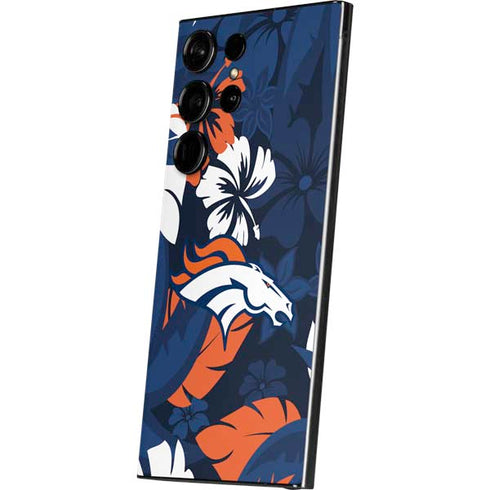 NFL Denver Broncos Tropical Print Galaxy S25 Ultra Skin