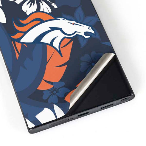 NFL Denver Broncos Tropical Print Galaxy S25 Ultra Skin