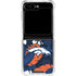 NFL Denver Broncos Tropical Print Galaxy Z Flip6 Clear Case