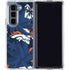 NFL Denver Broncos Tropical Print Galaxy Z Fold5 5G Clear Case
