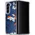 NFL Denver Broncos Tropical Print Galaxy Z Fold5 5G Clear Case