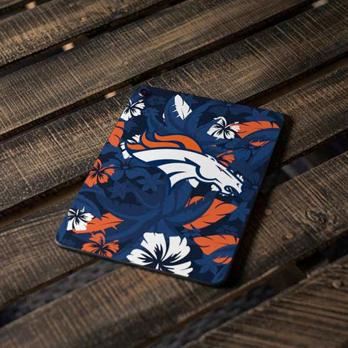NFL Denver Broncos Tropical Print Apple iPad Pro Skin