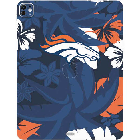 NFL Denver Broncos Tropical Print iPad Pro 13in M4 (2024) Skin