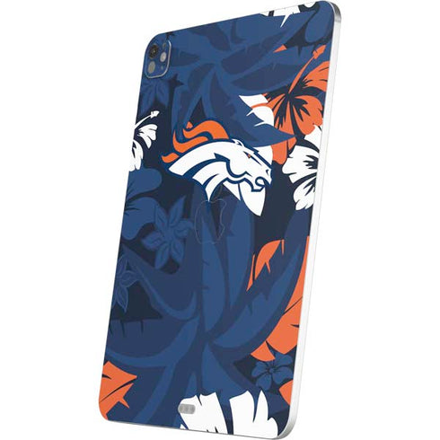 NFL Denver Broncos Tropical Print iPad Pro 13in M4 (2024) Skin