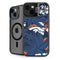 NFL Denver Broncos Tropical Print iPhone 14 Plus Kickstand Case