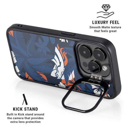 NFL Denver Broncos Tropical Print iPhone 15 Pro Max Kickstand Case