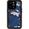 NFL Denver Broncos Tropical Print iPhone 15 Pro Waterproof Case