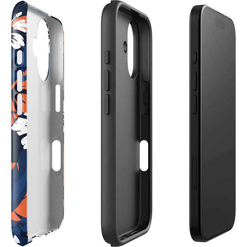 NFL Denver Broncos Tropical Print iPhone 16 Impact Case