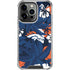 NFL Denver Broncos Tropical Print iPhone 16 Pro Clear Case