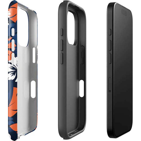 NFL Denver Broncos Tropical Print iPhone 16 Pro Max Impact Case