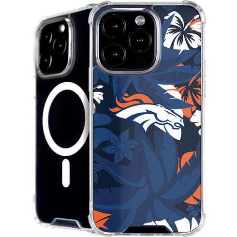 NFL Denver Broncos Tropical Print iPhone 16 Pro Max MagSafe Case