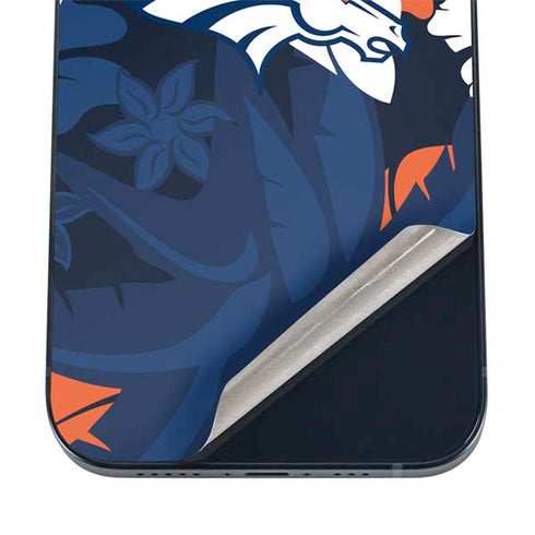 NFL Denver Broncos Tropical Print iPhone 16 Skin