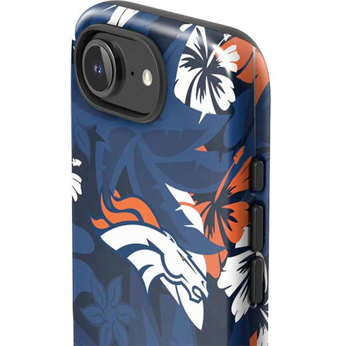 NFL Denver Broncos Tropical Print iPhone 16e Impact Case