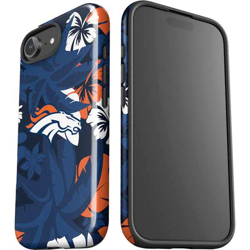 NFL Denver Broncos Tropical Print iPhone 16e Impact Case
