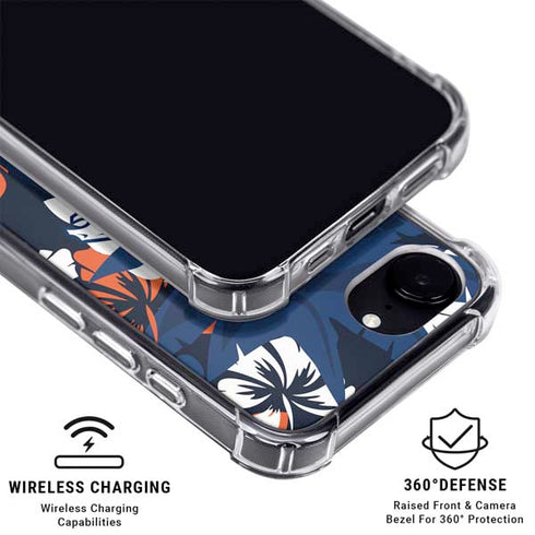 NFL Denver Broncos Tropical Print iPhone 16e MagSafe Case