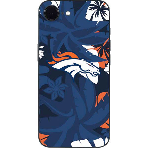 NFL Denver Broncos Tropical Print iPhone 16e Skin