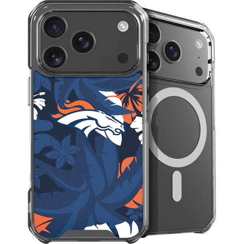 NFL Denver Broncos Tropical Print iPhone 18 Pro MagSafe Case