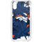 NFL Denver Broncos Tropical Print iPhone XS Clear Case