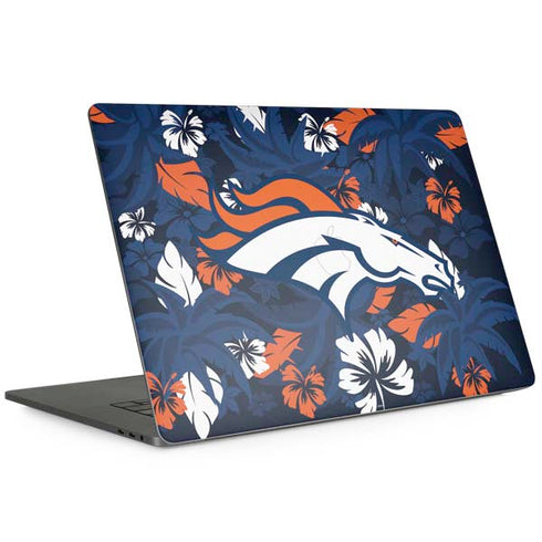 NFL Denver Broncos Tropical Print MacBook Skins