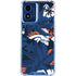 NFL Denver Broncos Tropical Print Moto G 5G (2024) Clear Case