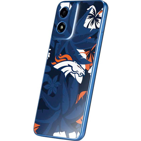 NFL Denver Broncos Tropical Print Moto G Play 4G (2024) Skin