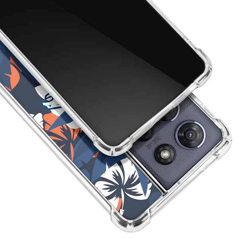 NFL Denver Broncos Tropical Print Moto G Play 5G (2025) Clear Case