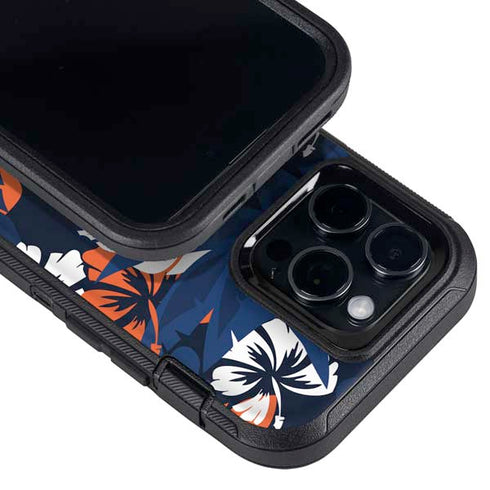 NFL Denver Broncos Tropical Print Otterbox Defender iPhone Skin