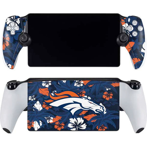 NFL Denver Broncos Tropical Print PlayStation PS5 Skins