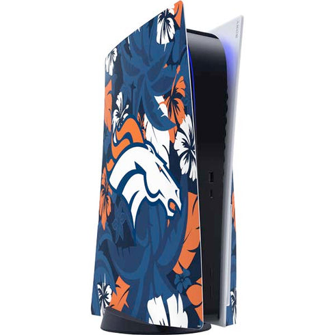 NFL Denver Broncos Tropical Print PlayStation PS5 Skins