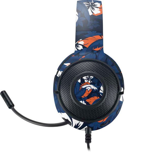 NFL Denver Broncos Tropical Print Razer Kraken X Skin