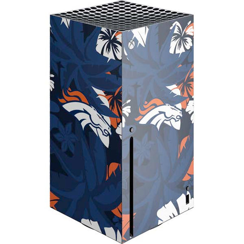 NFL Denver Broncos Tropical Print Xbox Series X Skins