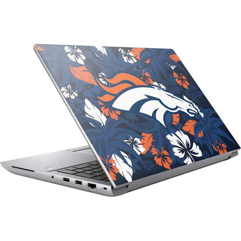 NFL Denver Broncos Tropical Print HP ZBook Fury 16 G10 Skin