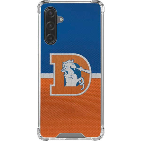 NFL Denver Broncos Vintage Galaxy A17 Clear Case