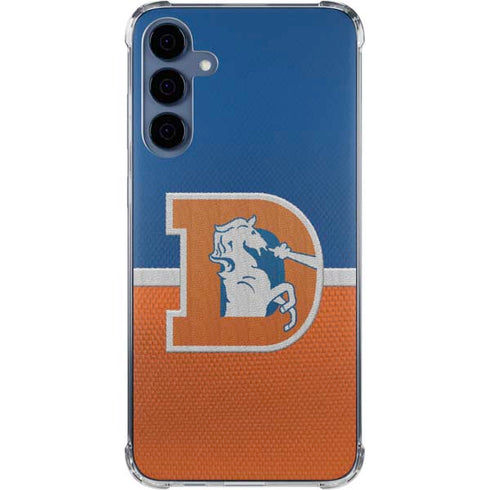 NFL Denver Broncos Vintage Galaxy A55 5G Clear Case