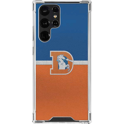 NFL Denver Broncos Vintage Galaxy S23 Ultra Clear Case