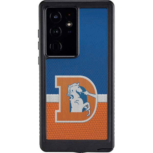 NFL Denver Broncos Vintage Galaxy S24 Ultra Waterproof Case