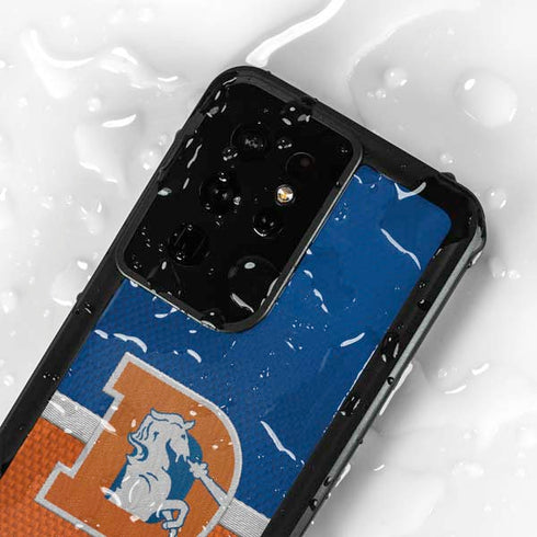 NFL Denver Broncos Vintage Galaxy S24 Ultra Waterproof Case
