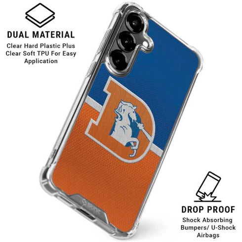 NFL Denver Broncos Vintage Galaxy S26 Clear Case